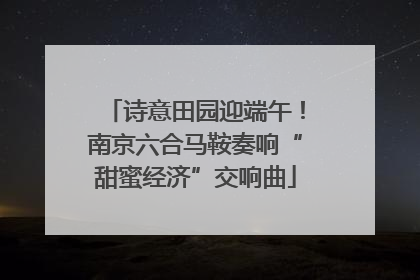 诗意田园迎端午！南京六合马鞍奏响“甜蜜经济”交响曲